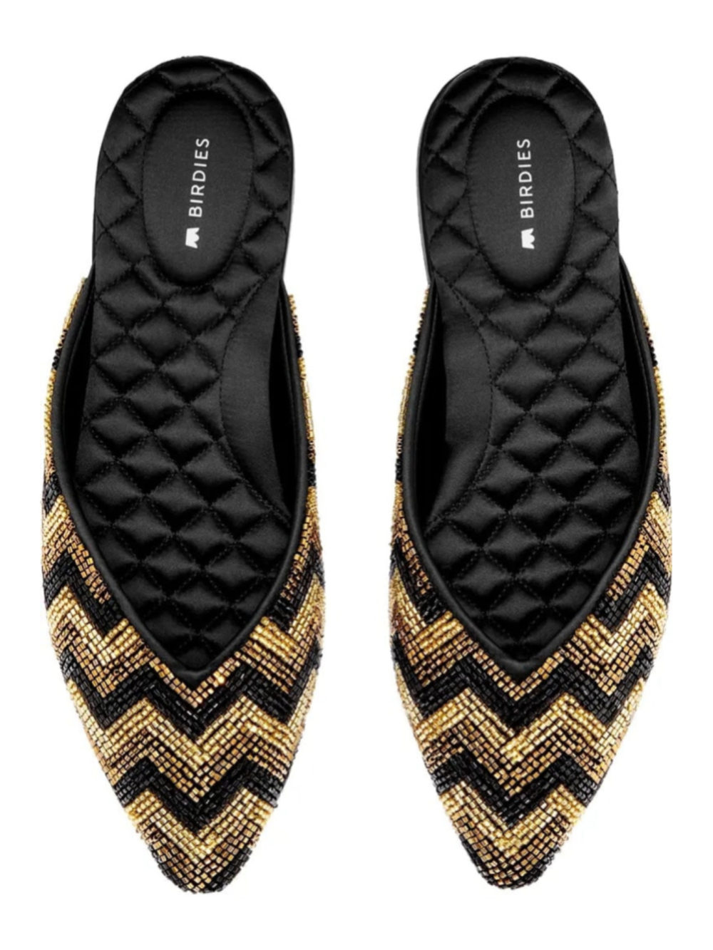 Birdies The Swan Mule Beaded Shoes